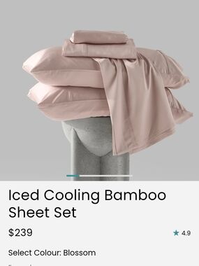 Cooling Bamboo Sheet Set in Blossom Pink - Premium Soft Bedding